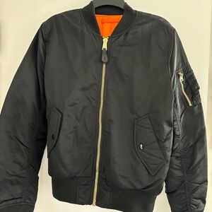 Alpha Industries Bomber Jacket Reversible Black/Orange side S